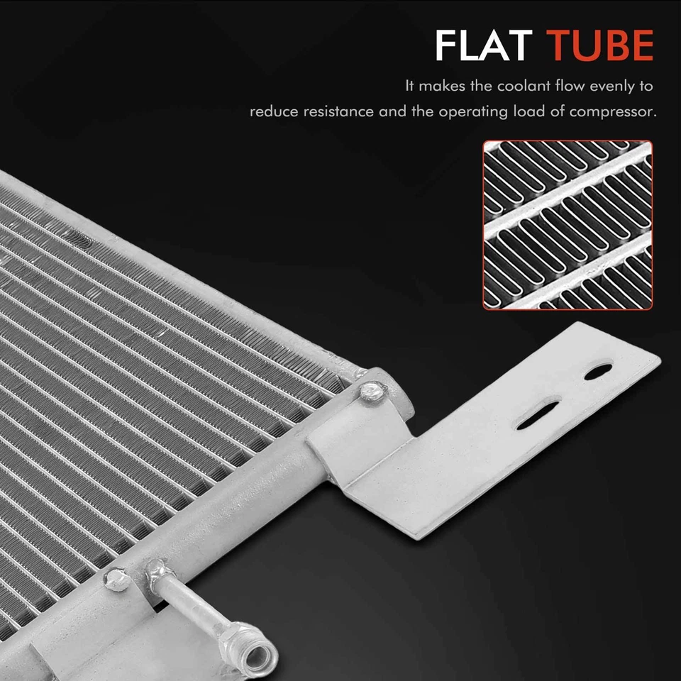 Condensador de aire acondicionado con soporte para International Harvester 2554 4400 5000 8200 9400 Foto 4 de 4