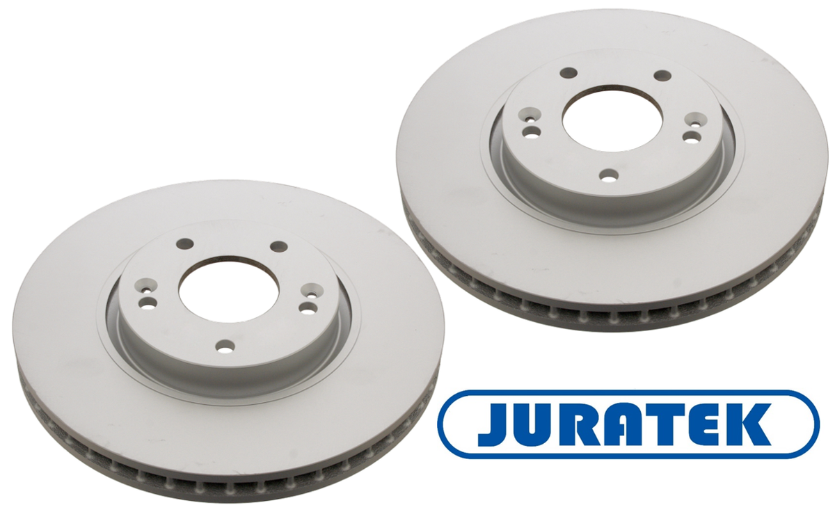 Juratek Front Brake Discs And Pads Kit For Kia Sportage MK3 2.0 2010-2021 - 300mm Vented