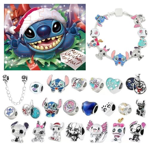 Christmas Advent 24 Days Countdown Calendar Bracelet Stitch Charm Beads Gift Hot - Picture 2 of 4