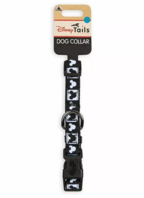 Disney Parks Tails Mickey Mouse Black/White Checked Dog Collar XS