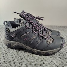 KEEN Women's Koven Waterproof Hiking Shoes -Size 6.5-Grey/Violet