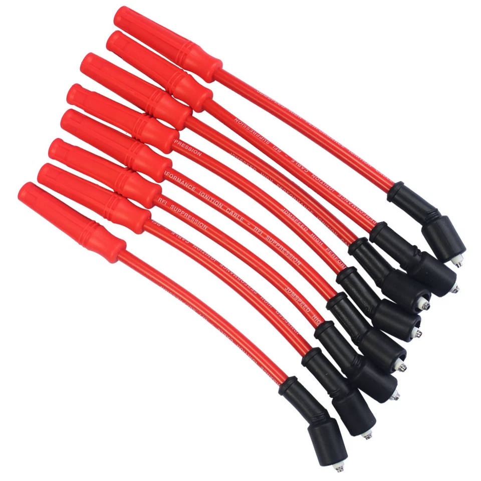 10.5 MM SPARK PLUG WIRES JDMSPEED FOR GMC CHEVY TRUCK VORTEC ENGINES 4.8 5.3 6.0 - Image 2 of 4