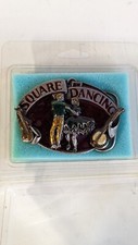 NOS 1988 Siskiyou Buckle Co. Square Dance Belt Buckle