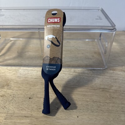 Chums New Blue Neoprene ￼Eyewear Retainer Vacation Sports. Fits large frames.