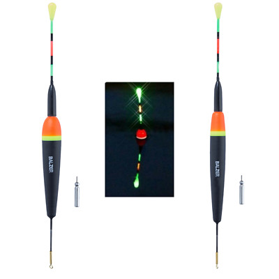 Balzer LED Elektropose Zander Aal 4g 6g 8g 10g mit Bissanzeiger + Batterie