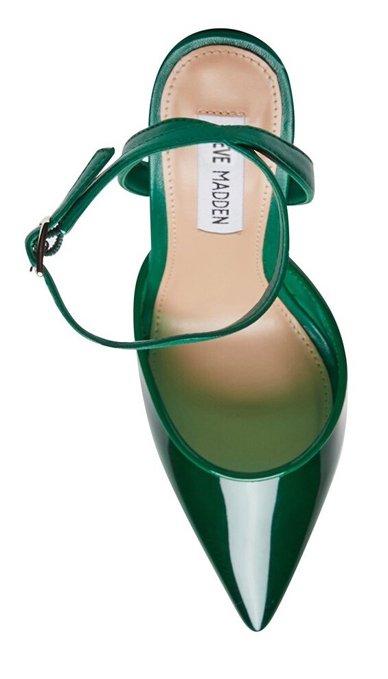 Steve Madden Alessi Green Vinyl Two-Piece Pumps, 9M | eBay