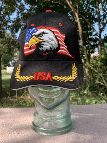 Vintage USA Flag Bald Eagle PROUD TO BE 