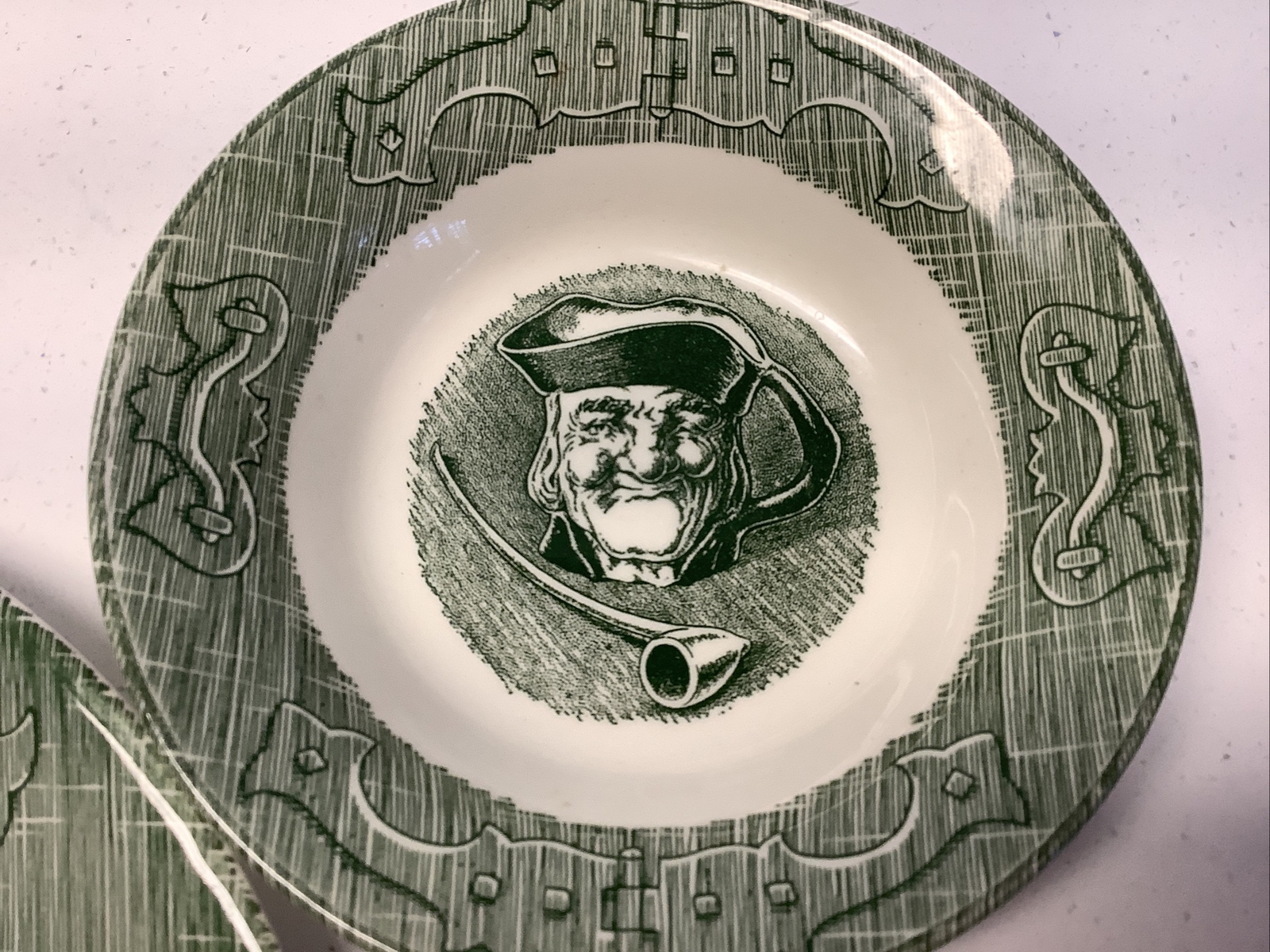 Old Curiosity Shop Dickens Dinner Plate and Berry Bowl