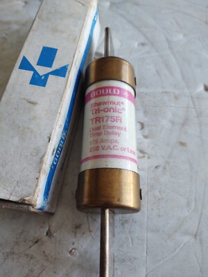 GOULD SHAWMUT # TR175R / 175 AMP, 250 V, DUAL ELEMENT, TIME DELAY, FUSE.
