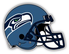 Seattle Seahawks NFL Football Helmet Logo Car Bumper Sticker - 3'', 5'' or 6''