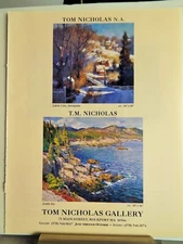 TOM NICHOLAS / SIDNEY WILLIS  ART PIECES   ORIG VTG 2000 ADVERTISEMENT,