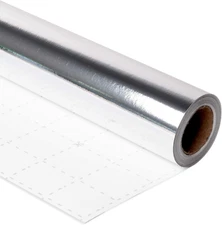 Vnaeem Silver Wrapping Paper Roll - 17 Inch X 33 Feet - Solid Color Matte Paper