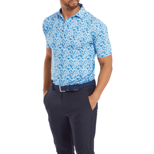 FOOTJOY 2025 PRIMROSE PRINT MENS GOLF POLO SHIRT / ALL COLOURS @ 45% OFF RRP - Picture 10 of 22