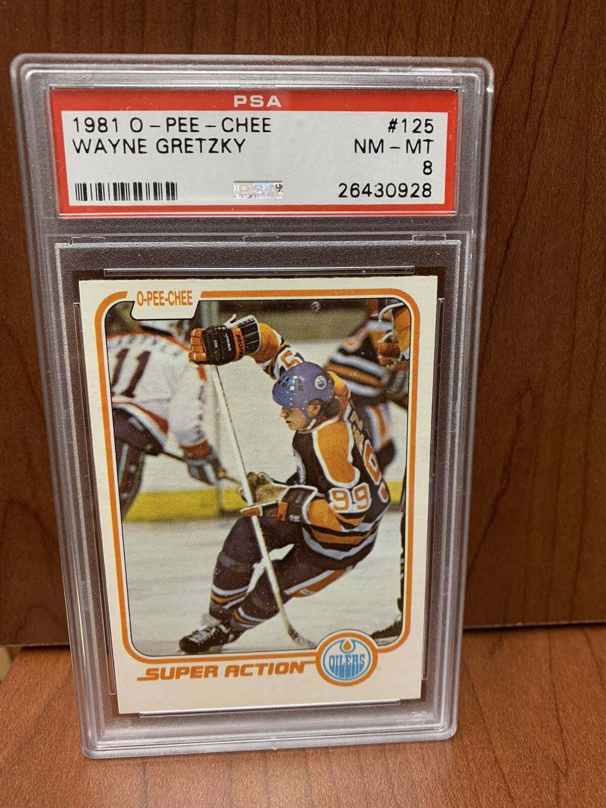 1981 OPC WAYNE Gretzky #125 Edmonton Oilers PSA 8 ! NM-MT