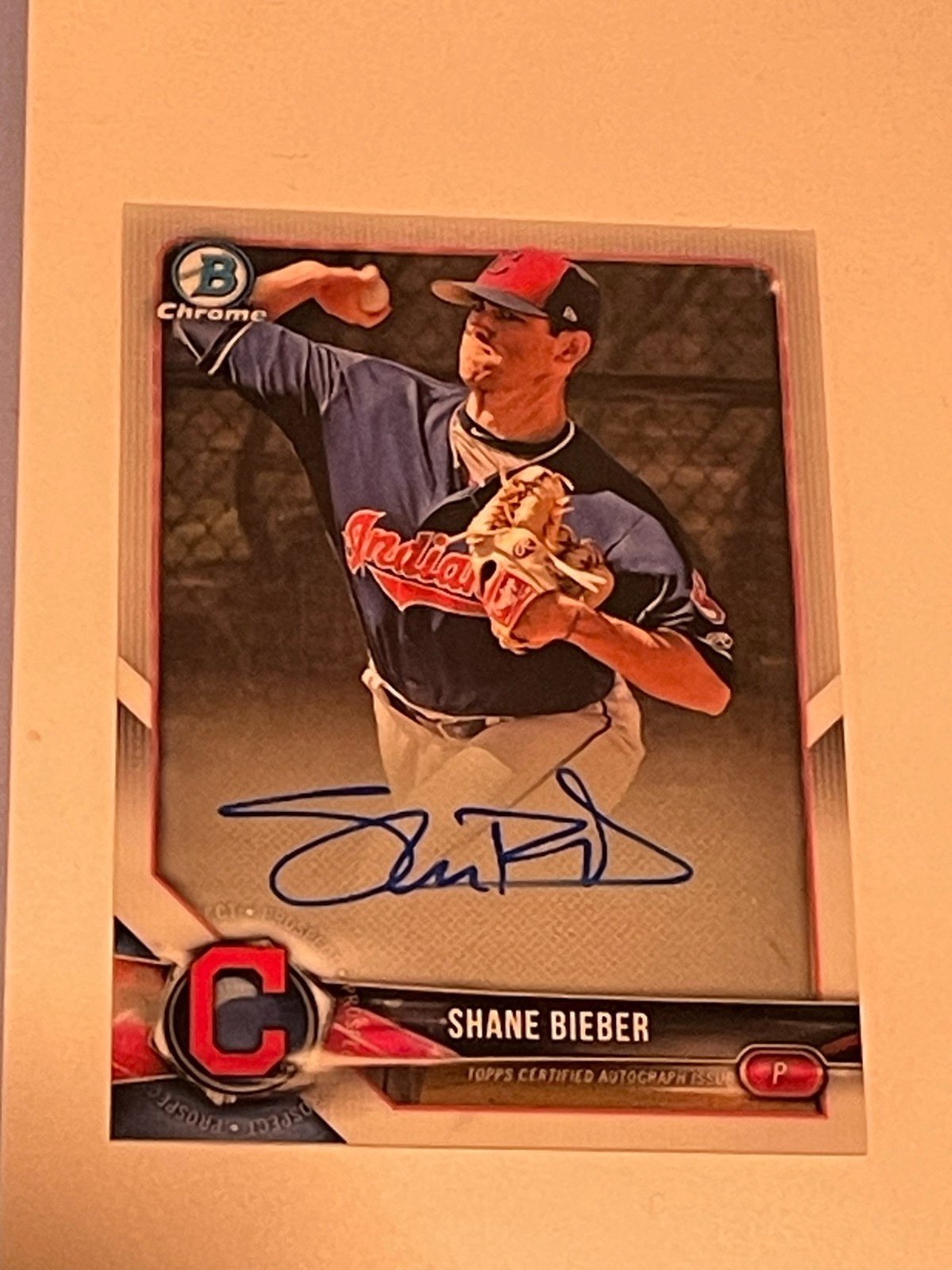SHANE BIEBER -- 2018 Bowman Chrome Autograph Rookie (TORONTO BLUE JAYS) AUTO RC