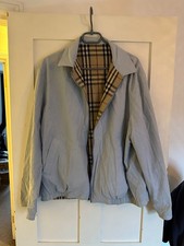 Burberry Nova Check Jacket Vintage Reversible Harrington Jacket baby blue colour