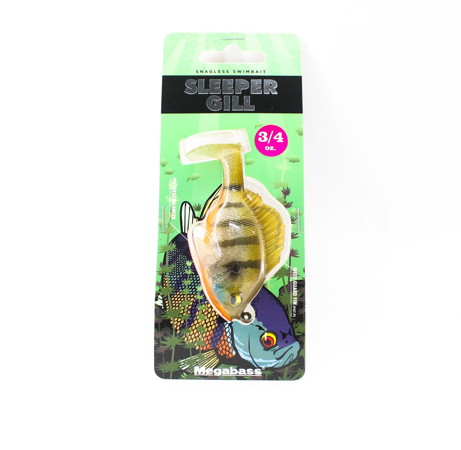 Megabass Soft Lure Sleeper Gill 3.2 Inch 3/4 oz Sunshine Gill OB (8882)