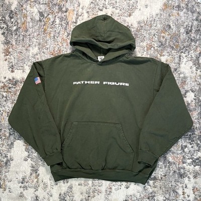 Father Figure Hoodie Green Size: XL