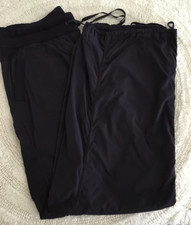Lululemon Dance Studio Pant Unlined Blue Pockets Drawstring Waist Cinch Ankle 12