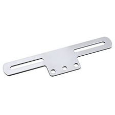 Silver License Plate Holder Bracket with Light Mount for Trailers Trucks Cars