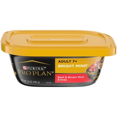 Purina Pro Plan Senior Wet Dog Food, BRIGHT MIND 8 Ounce (Pack of 10), brown