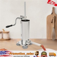 Homemade 8lbs 3.5L Vertical Sausage Stuffer Meat Filler Maker With 8pcs Tubes US