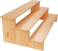 3-Tiered Spice Rack Organizer for Cabinet Medium Seasoning Shelf for Pantry