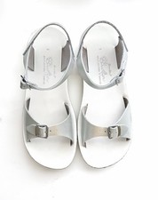 Sun-San Original Salt Water Sandals Little Kid Girls Size 3 Silver