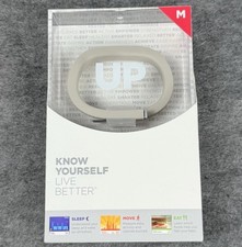 UP by Jawbone Wireless Wristband Activity Tracker Medium Light Gray Sealed