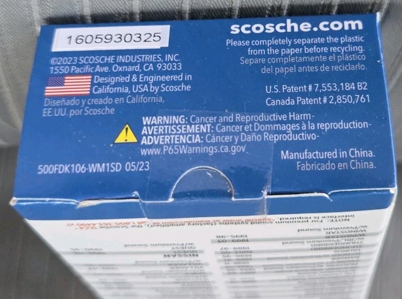 SCOSCHE FDK106-WM1SD Car Stereo Wire Harness 1988-2011 Ford-Lincoln-Mercury New