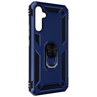 Hybrid HandyhüLle Mit Ring Halterung FüR Galaxy A34 5G – Dunkelblau