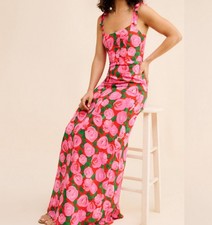Show Me Your MUMU Pink Floral Willow Maxi Dress Size XL