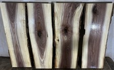  4 live edge black Walnut Boards Kiln dried and planed 1.1/16  x5.5-8.5  x22  