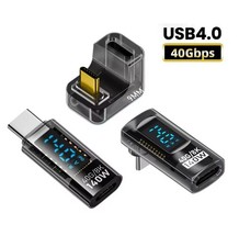 U-Form USB-C Adapter 90° USB4 40Gbps PD 140W 8K 60Hz Rechtwinkliger Typ-C Stecke