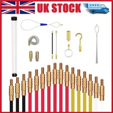 16M Cable Access Rod and Attachments Accessories Kit Set 16 x 1m Hot