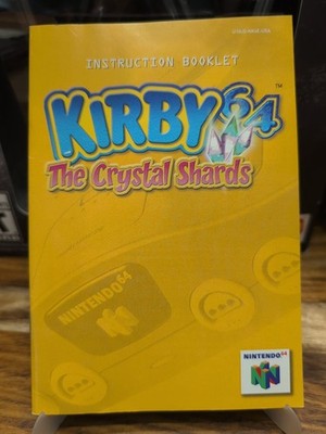 Kirby 64: The Crystal Shards Nintendo 64 N64 Instruction Manual Booklet ONLY