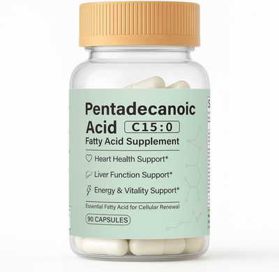 Pentadecanoic Acid, C15:0 Fatty Acid Supplement - 3X Omega3 90 Count - Pack of 1