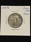 1923 Standing Liberty Quarter 25c Choice Fine + Great Eye Appeal, Nice Detail