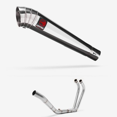 Lextek Edelstahl MP4 poliert 300mm Auspuffanlage Schalldämpfer Endtopf EXKT2718