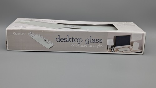 Almohadilla para computadora de escritorio Quartet Glass borrado en seco 18 x 6 blanca 32318 - Imagen 2 de 7