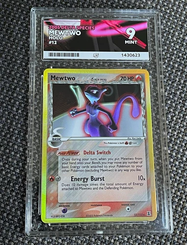 Mewtwo δ Delta Species 12/113 ACE graded card