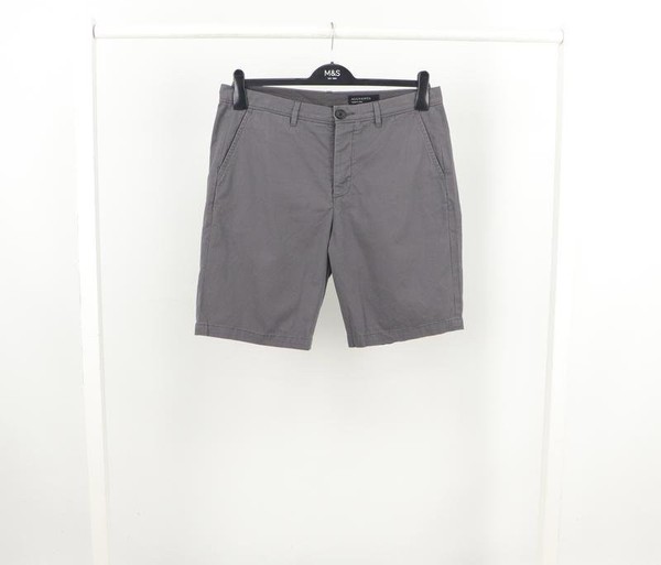 Men AllSaints Shorts Khaki Cotton 32