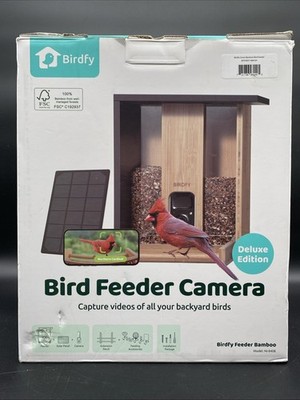 Birdfy Eco-Friendly Bird Feeder with Camera & Solar Power Panel