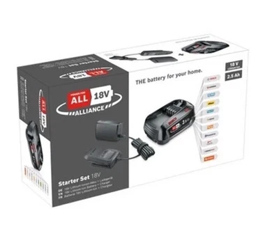 Bosch 18v 2.5Ah Li-Ion Battery+Charger Set Power for All Starter Set BNIB