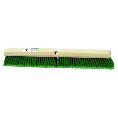 Tough Guy 3U766 18 In Sweep Face Push Broom Head, Soft, Green