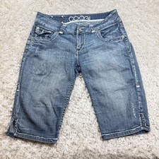 COOGI Australia Women's Shorts 9/10 Denim Cropped Y2K Retro Street Wear Rap