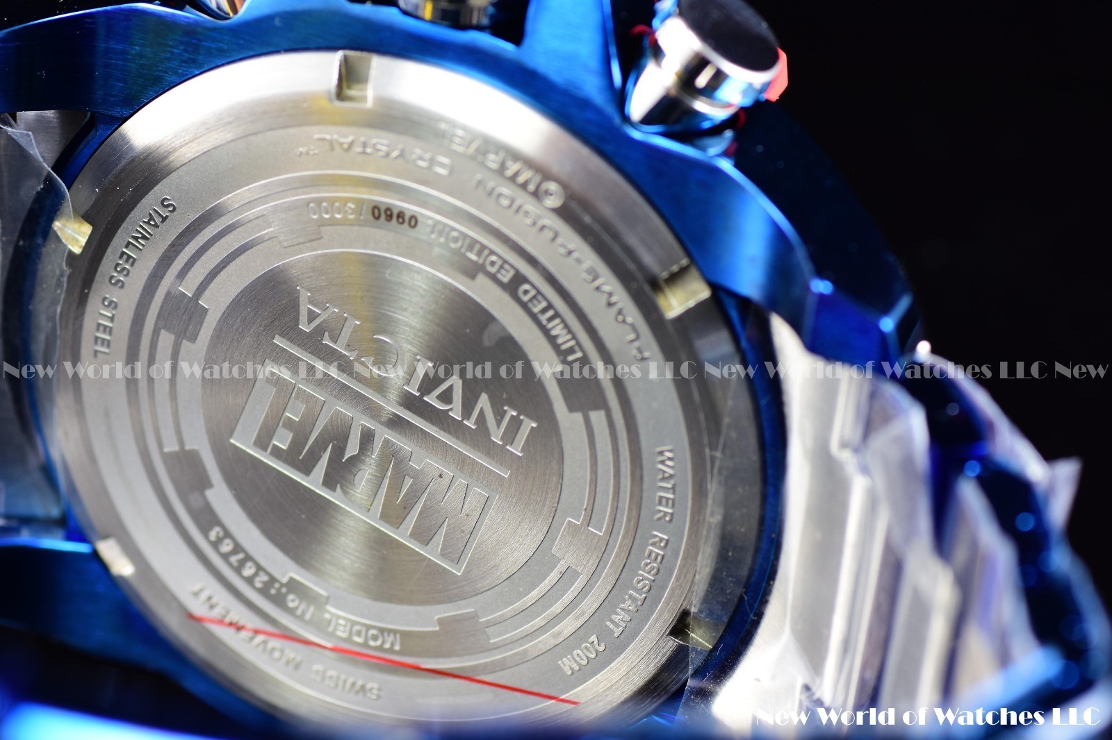Invicta Men's Marvel CAPTAIN AMERICA LTD ED Chrono HIGH POLISH Swiss SS Watch