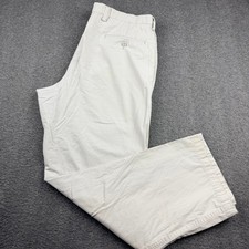 Dockers Chino Pants Men's 38x32 Beige Premium Classic Fit Flat Front Cotton