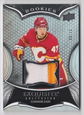 2023-24 UD EXQUISITE COLLECTION ROOKIES PATCH CONNOR ZARY RC /99 CALGARY FLAMES
