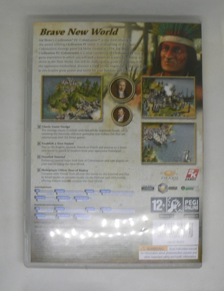 Sid Meier’s Civilization IV: Colonization (PC, 2008) – Disc & Manual, Tested - Image 2 of 2